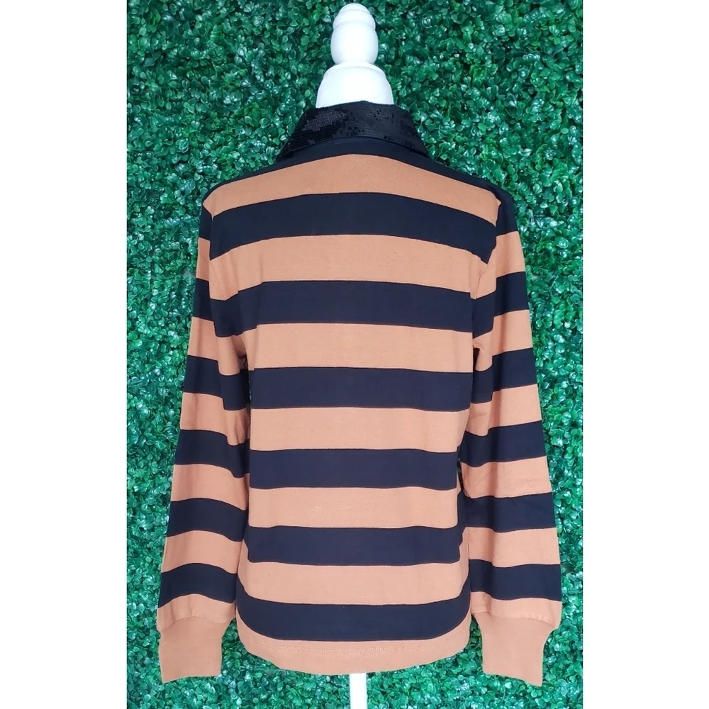 30. J.Crew Striped sequin rugby shirt